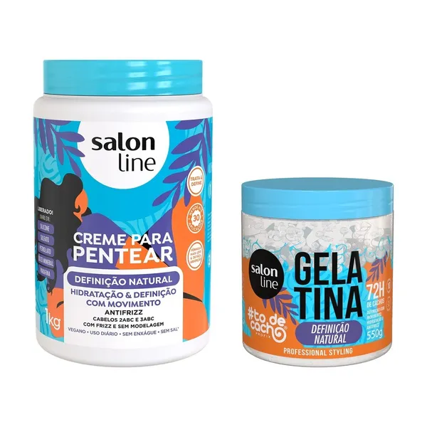 Kit Definição Natural #TodeCacho com Creme para Pentear e  Gelatina