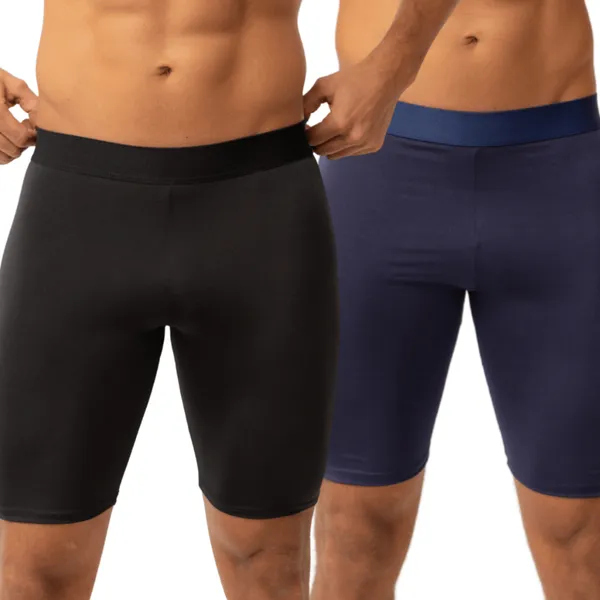 KIT 2 BERMUDA TÉRMICA MASCULINA SEGUNDA PELE COMPRESSÃO PROTEÇÃO UV 50+ ANTI ASSADURAS PARA ESPORTES