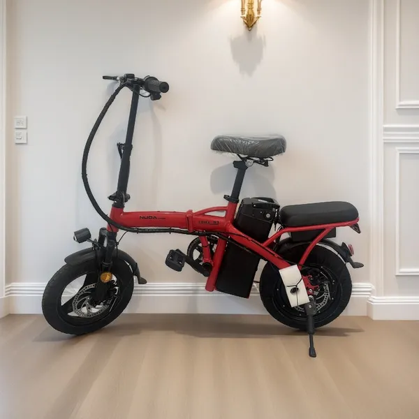 Bicicleta elétrica dobrável para adultos, pedal tripulado, compras ao ar livre, viagem