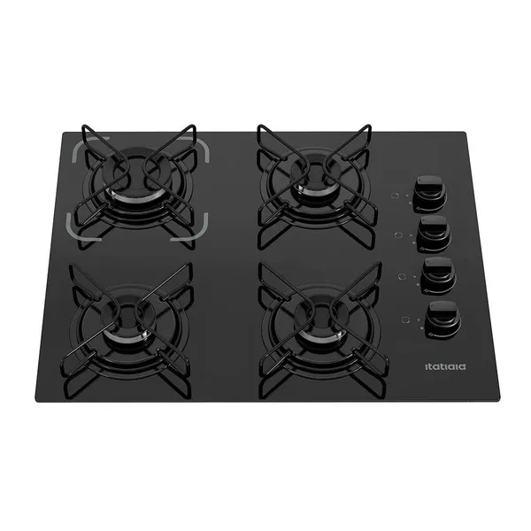 COOKTOP ITATIAIA ESSENCIAL 4 BOCAS VIDRO PRETO BIVOLT 3700000192