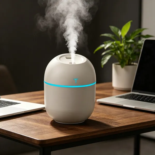 Mini Umidificador Difusor Aromatizador Egg Portátil USB LED