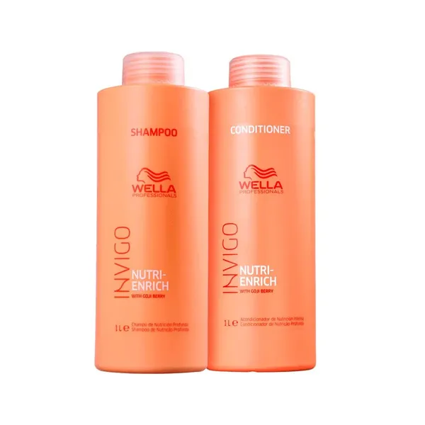 KIT  WELLA PROFESSIONALS INVIGO NUTRI-ENRICH SHAMPOO E CONDICIONADOR 1L (2 PRODUTOS)