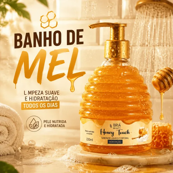 Sabonete Corporal Mel Honey Touch Hidratação 220ml Briá Beauty