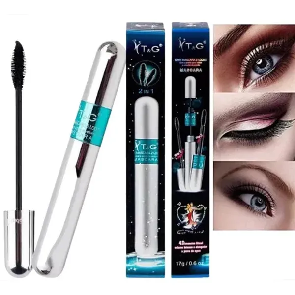 Kit 2 Unidades Máscara ​De Cílios 4D Tango A Prova D’Água 2em1