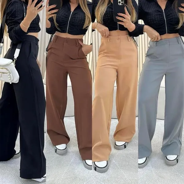 Calça Pantalona Alfaiataria Premium com Bolso