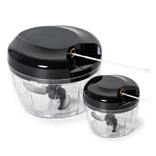 Kit 2 Processador Manual De Alimentos 3 Lâminas 500ml e 170ml 2 Lâminas  Original line cortado de alho