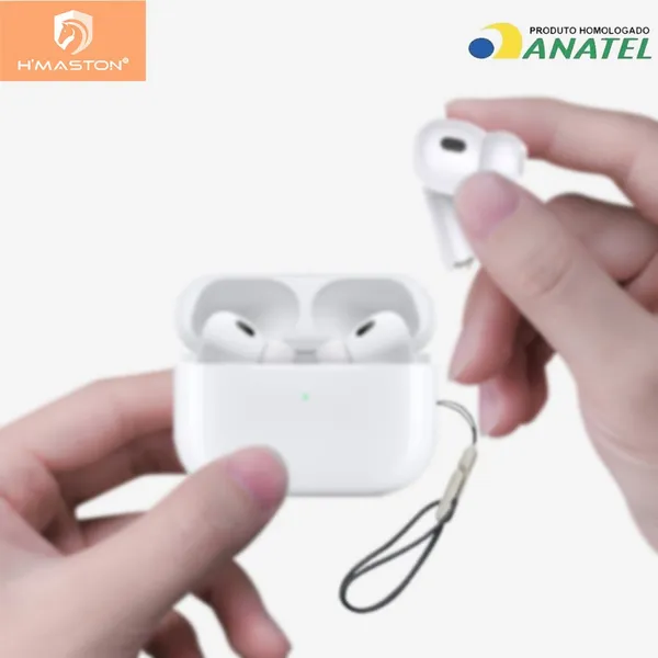 H'MASTON RS-21 FONE DE OUVIDO SEM FIO BLUETOOTH 5.3 TWS IN-EAR PORTÁTIL COM MICROFONE