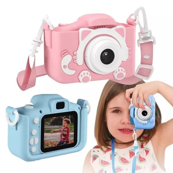 Câmera Infantil Digital que Tira Foto de Verdade e Filma – Mini Máquina Fotográfica