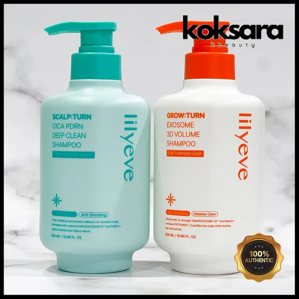 Lilyeve Growton 3D Volume / Scalpturn Cica PDRN Shampoo 500ml 2 Types