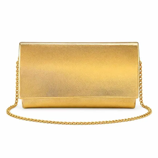 Bolsa Moda Feminina Ju Metalizada Compacta Estilo Moderno Ideal para Festas Eventos e Uso Diário