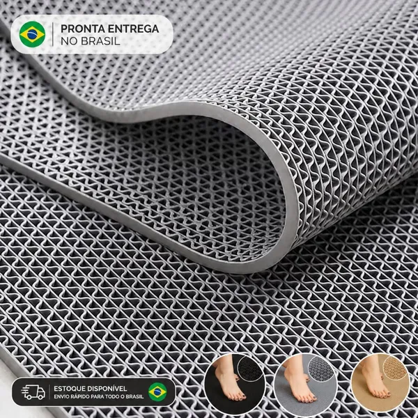 Tapete Antiderrapante Para Banheiro E Box Segurança Real Em Áreas Molhadas Ideal Para Piso Molhado, Crianças E Idoso