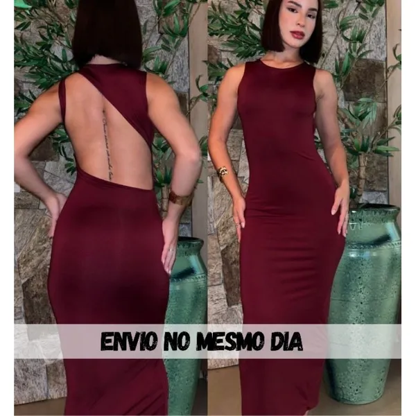 Vestido Longo Maira Costa Nua Elegante Festa Casamento Convidada Madrinha