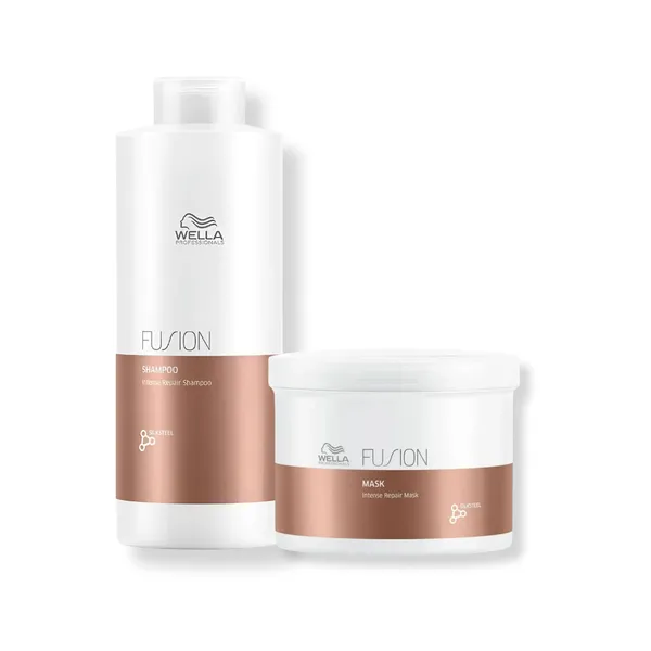 Kit Wella - Shampoo 1L e Máscara 500g Fusion