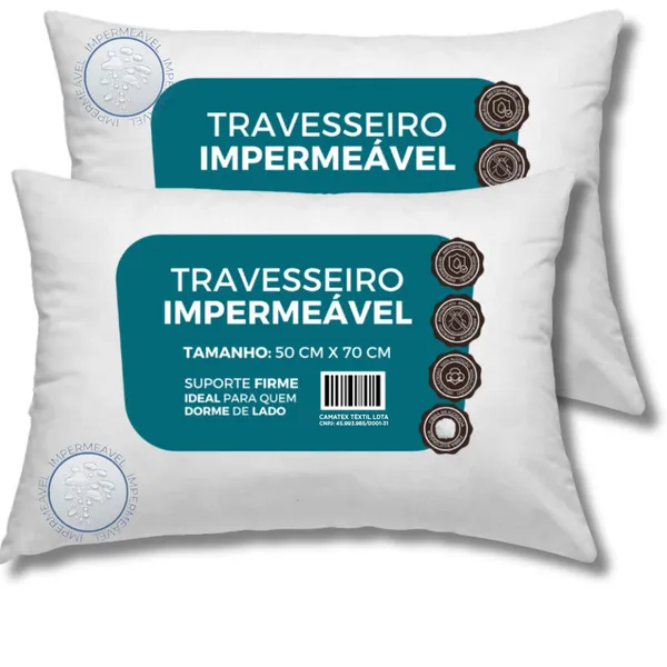 KIT COM 2 TRAVESSEIROS ANTIALÉRGICOS