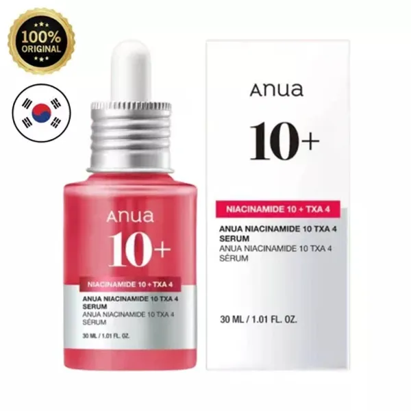Anua Serum Niacinamida 10 % + Txa 4 Clareador Anti Oleosidade e Manchas hidratante 30ml Original