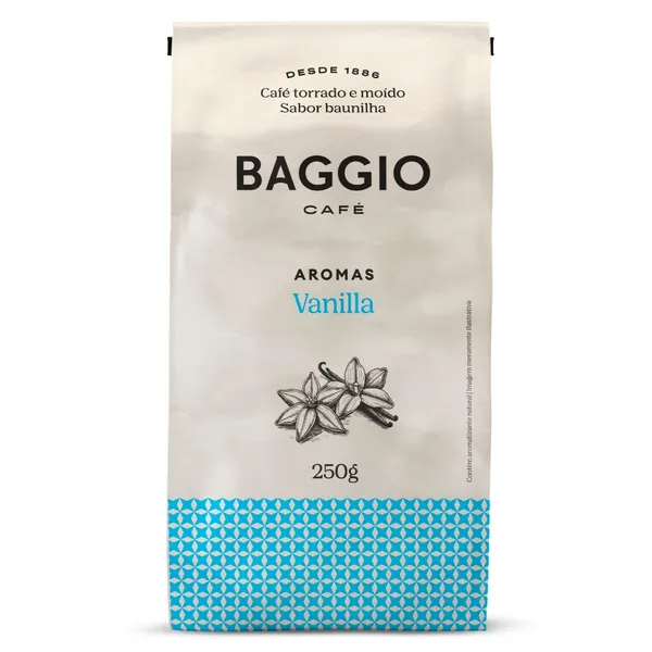 BAGGIO CAFÉ - CAFÉ TORRADO E MOÍDO AROMAS VANILLA 250G