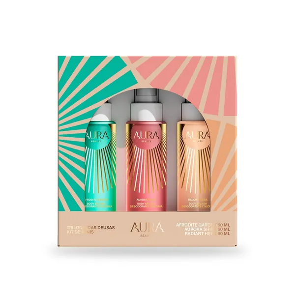 KIT MINI BODY SPLASH - TRILOGIA DAS DEUSAS 60ML