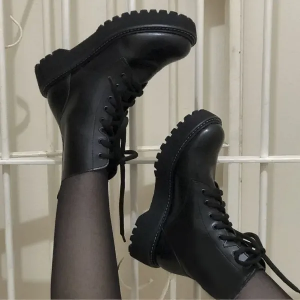 BOTA FEMININA COTURNO TRATORADO BLOGUEIRA CONFORTAVEL PROMOÇÃO PREÇO DE FABRICA