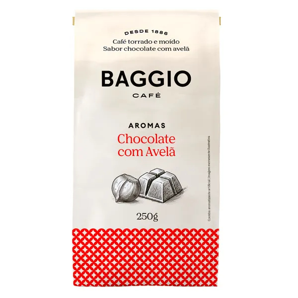 Baggio Café Café Torrado E Moído Aroma De Chocolate Com Avelã 250G