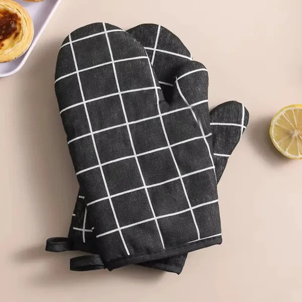 KIT 2 LUVAS E DESCANSO DE PANELA PARA COZINHA TÉRMICA FORNO ALTAS TEMPERATURAS FORRADA ATÉ 300°C