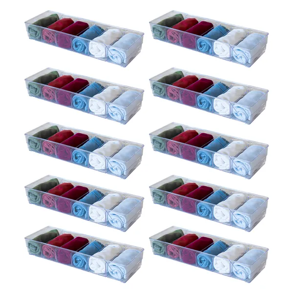 KIT 10 COLMEIA ORGANIZADORA DE CALCINHAS ORGANIZADOR DE MEIAS ATACADO ACRÍLICO AMOBOX