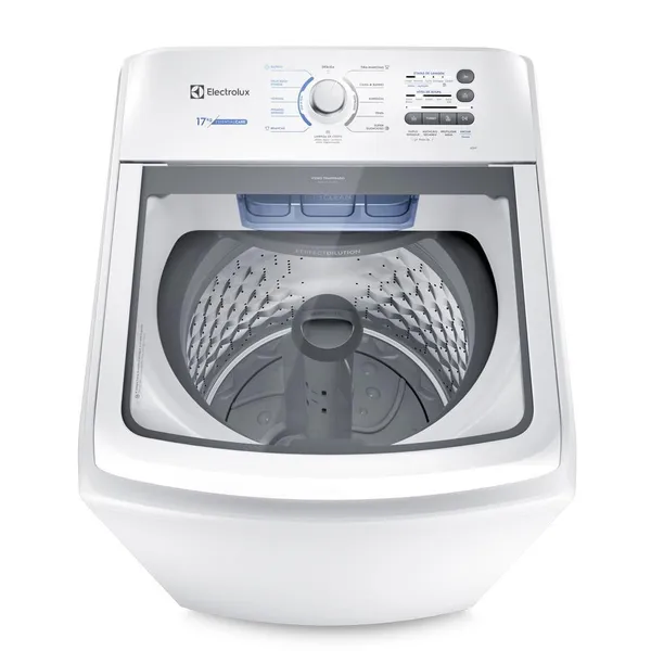 MÁQUINA DE LAVAR ELECTROLUX 17KG BRANCA ESSENTIAL CARE COM CESTO INOX E JET&CLEAN (LED17)
