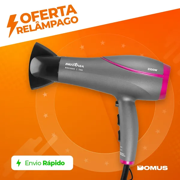 Secador ​de Cabelo 2100W Bivolt Britânia