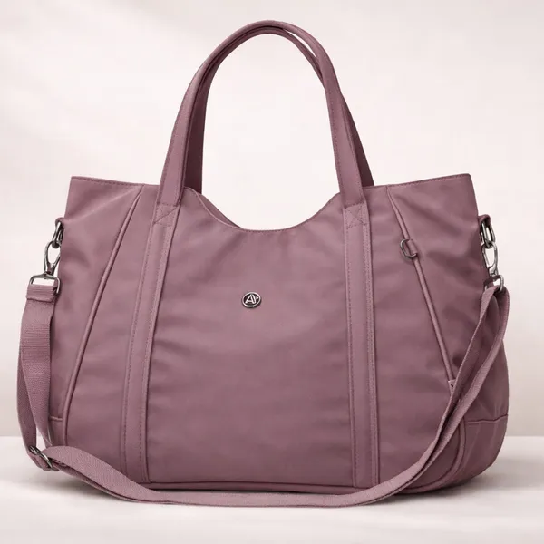 Bolsa Casual Feminina Transversal de Ombro Grande Impermeável em Nylon