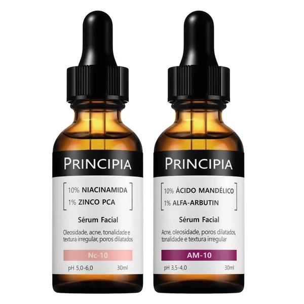 Principia Kit Anti-Manchas Com Sérum Niacinamida NC-10 + Sérum Mandélico AM-10