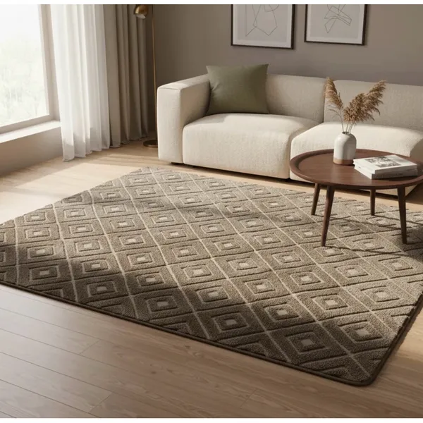 Tapete Sala Quarto Com Relevo 2,00x1,40 Harmoniza ambientes