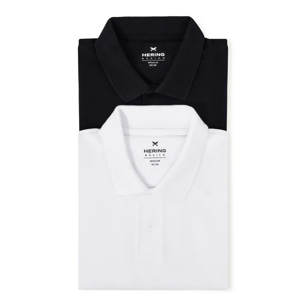 Kit 2 Camisas Polos Masculinas Manga Curta