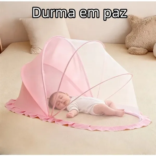 Mosquiteiro Infantil Tenda Dobrável com Proteção Contra Mosquitos e Insetos