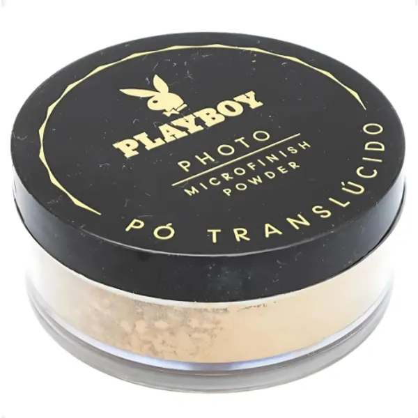 Pó Translúcido Solto Playboy Maquiagem Profissional Efeito Photo Acabamento Natural Matte