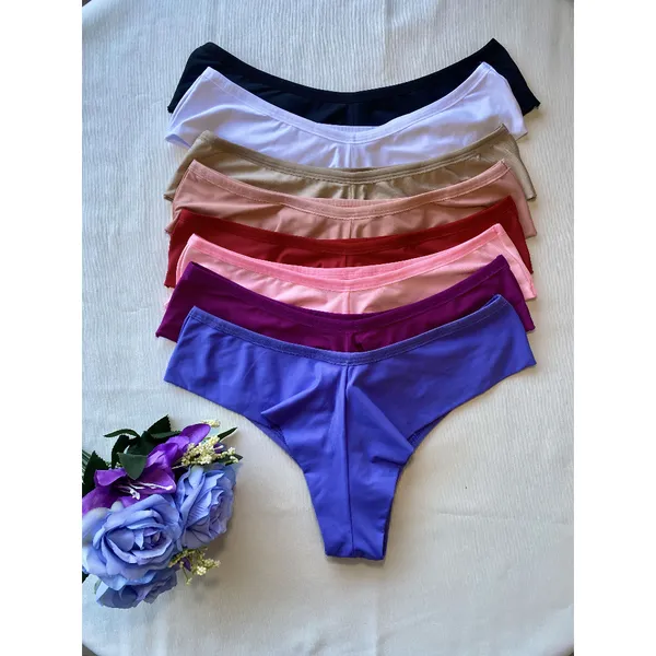 KIT CALCINHA PLUS SIZE FIO DUPLO ADULTO FEMININA LINGERIE
