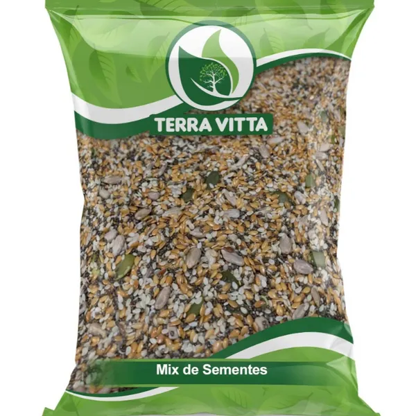 Mix de Sementes - Abóbora, Girassol, Chia, Linhaça Dourada e Gergelim