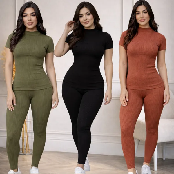 Conjunto feminino adulto dia a dia passeio parques caminhada