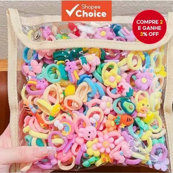 Laços De Cabelo Elásticos Estilo Coreano Para Crianças , Faixas Não Danificadas Meninas , Acessórios