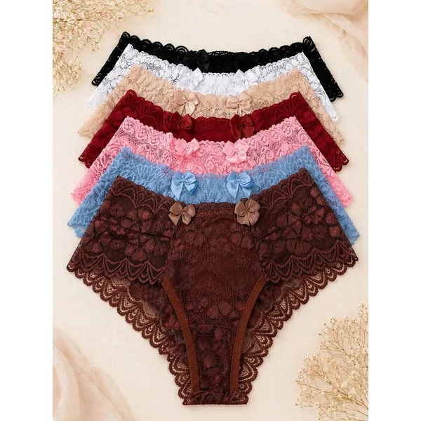 Kit Calcinha Fio Largo de Renda Forrada com Algodao Luxo Levanta Bumbum Sensual Conforto