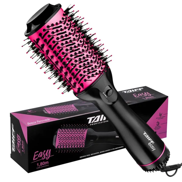 Escova  secador Modeladora Taiff Oval Easy Pink Original