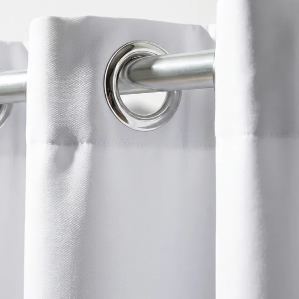Cortina grande Ilhós Cromado 3 x 2,20 Oxford Para Quarto Sala Escritório