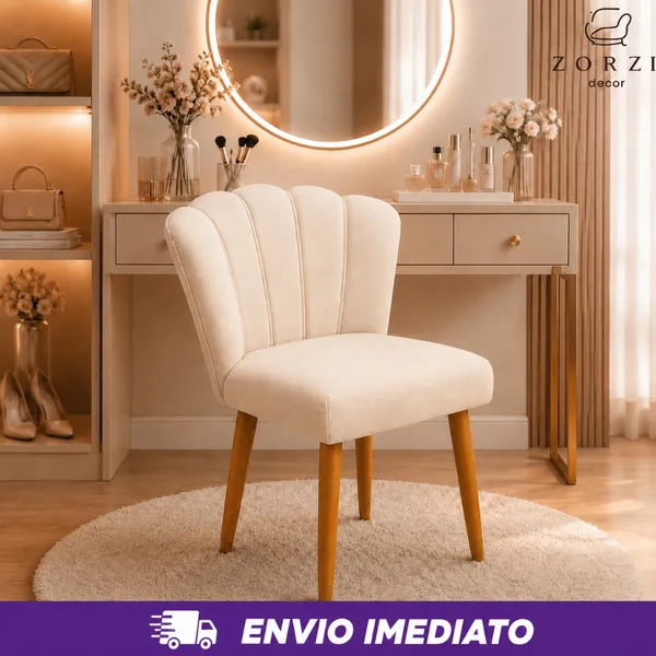 Pronto Entrega - Cadeira Poltrona Decorativa Pétalas De Flor Sala De Estar Recepção Decoração Penteadeira Veludo