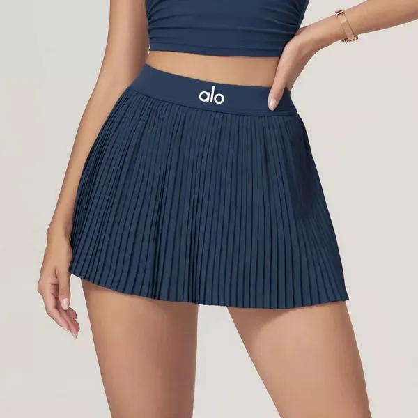 Saia Fitness Plissada com Short Interno e Cintura Alta – Ideal para Yoga, Academia e Esportes