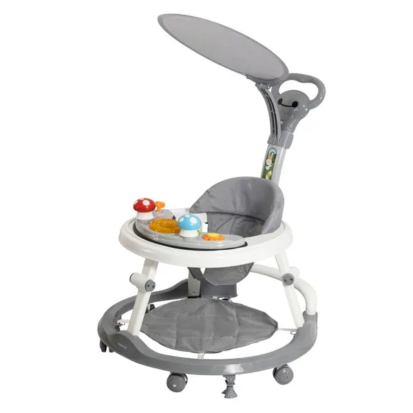 Andador Infantil Para Bebê Com Capota e Brinquedo Musical - Kababy