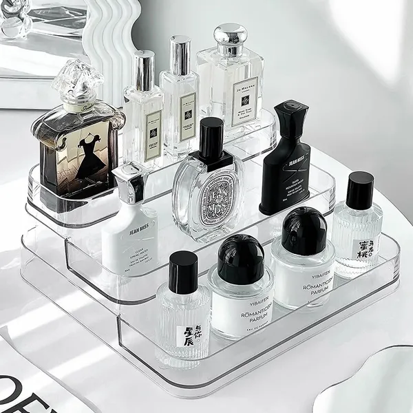 Porta Maquiagem Organizador  De Cosméticos Perfume Prateleira Multiuso 3 Andares