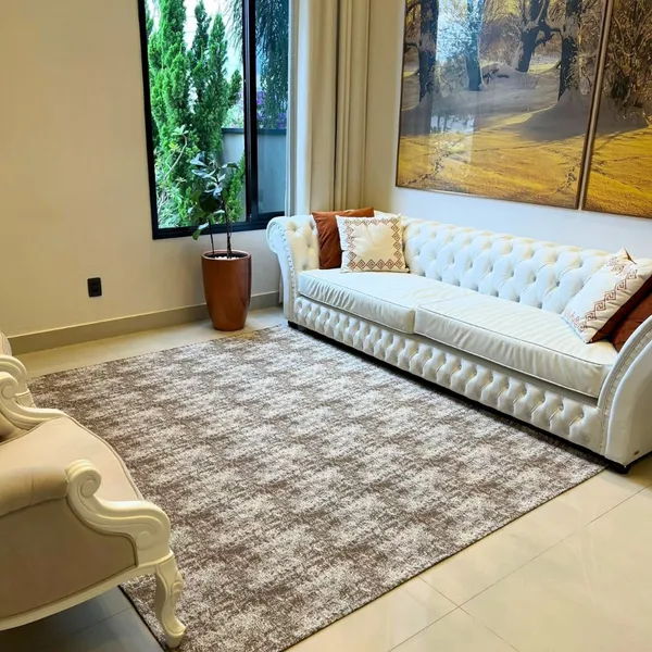 Tapete Aconchegante Lindo Para Sala Acessível Com 2,00 x 1,40 várias estampas