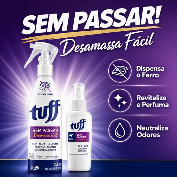 Desamassa Fácil Sem Passar Tuff Start 350ml / 60ml