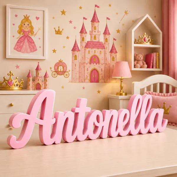 Letreiro Nome Personalizado Decorativo Infantil Chá de Bebe Filho de Mesa e Estante - Envie O Nome Desejado Pelo Chat