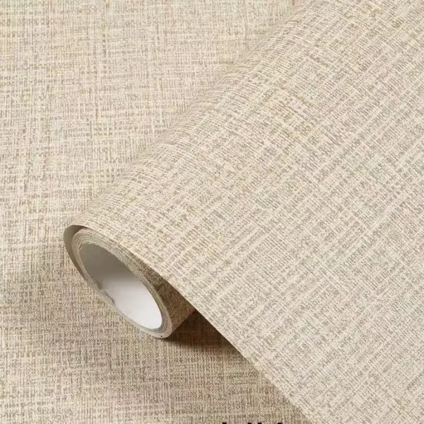PAPEL DE PAREDE ADESIVO 3D LINHO TEXTURIZADO 5MX45CM LAVÁVEL