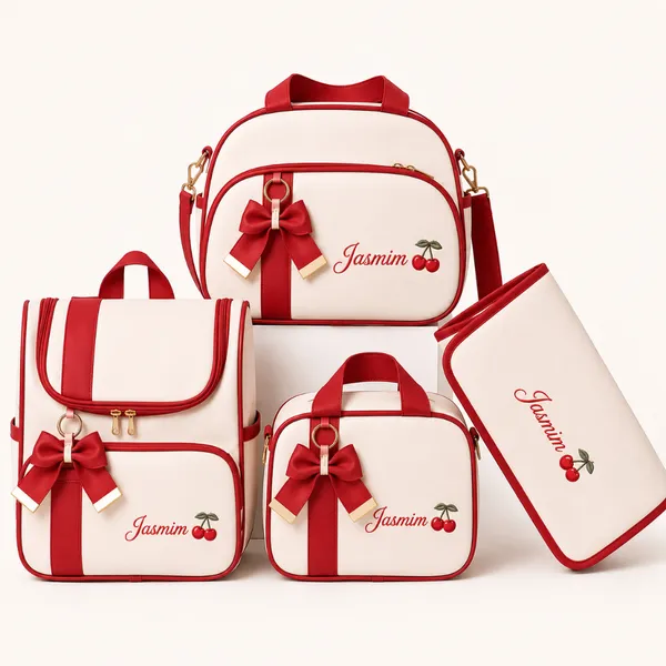 Kit Bolsa Maternidade 4 peças - Bolsa De Bebê Materna Menina E Menino - Personalizada