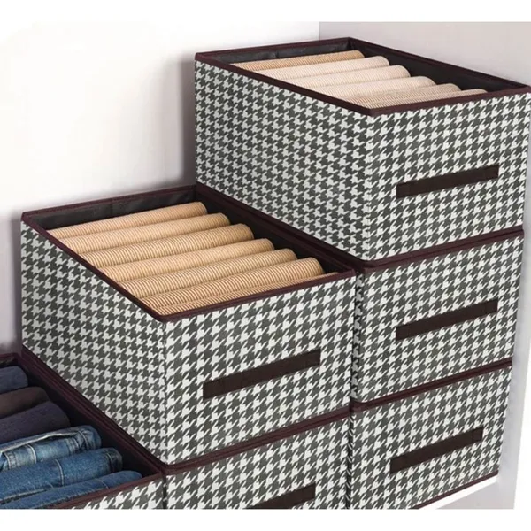 KIT 3 CAIXAS DE ARMAZENAMENTO DE ROUPAS  DOBRÁVEL MULTIUSO